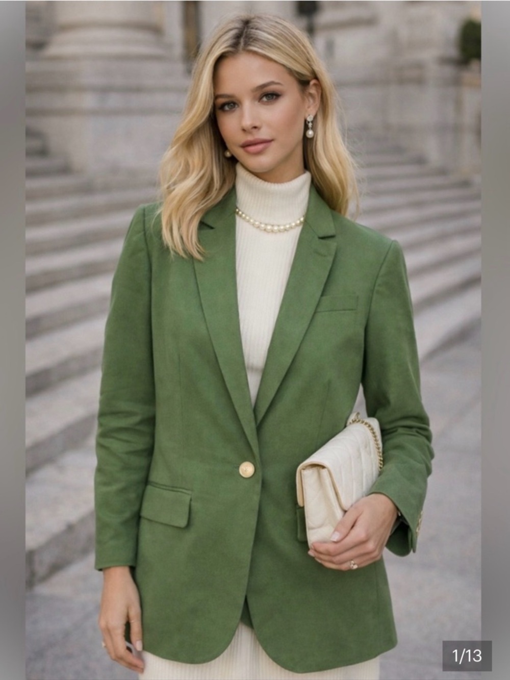 J.Crew Alfie blazer in Chino Utility Green Sz.2